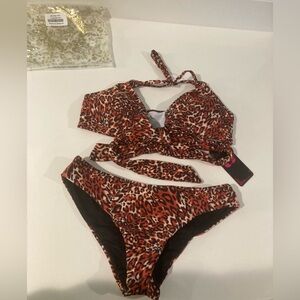 Leopard Print Bikini Set
